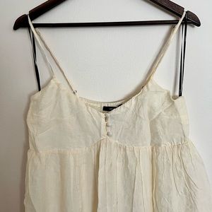 CLOSET CLEANOUT MAKE AN OFFER 
Forever 21 flared flowy boho white mini dress